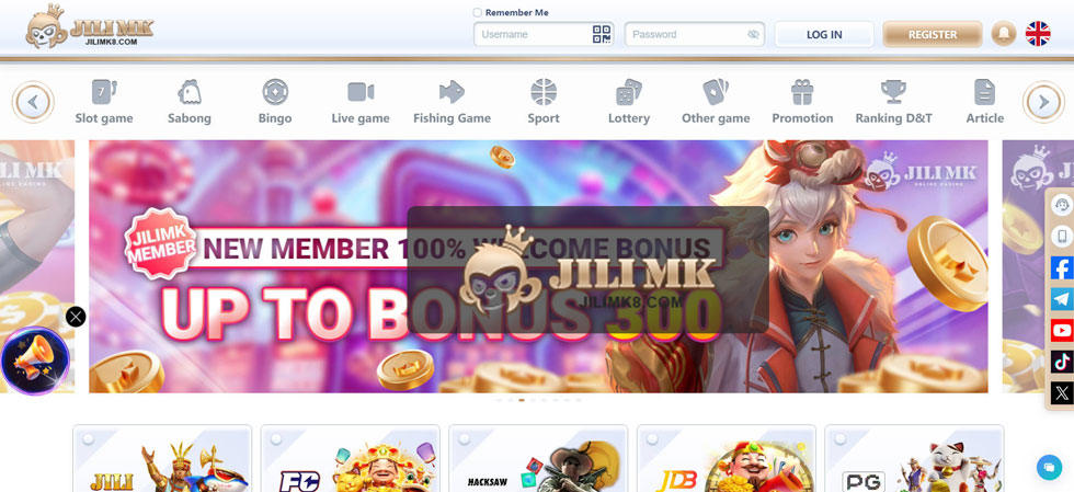 Jilimk Sinasaklaw ng website ng casino ang lahat ng uri ng online na pagsusugal.